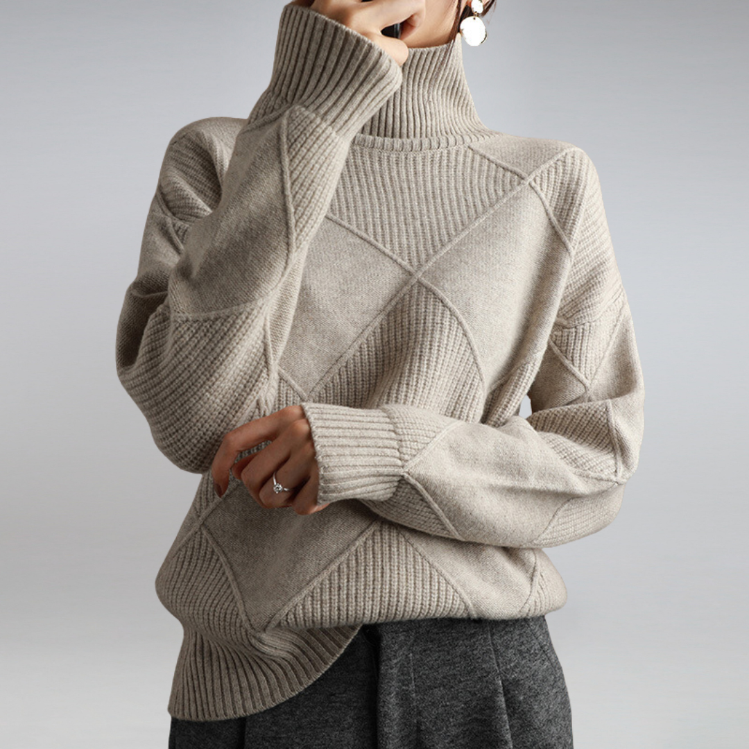 ace - Turtleneck Jumper Made of Soft Cashmere